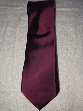 Express Men's Deep Burgundy Satin Tie